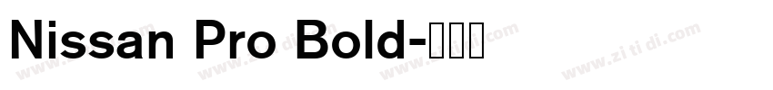 Nissan Pro Bold字体转换 Nissan Pro Bold字体转换